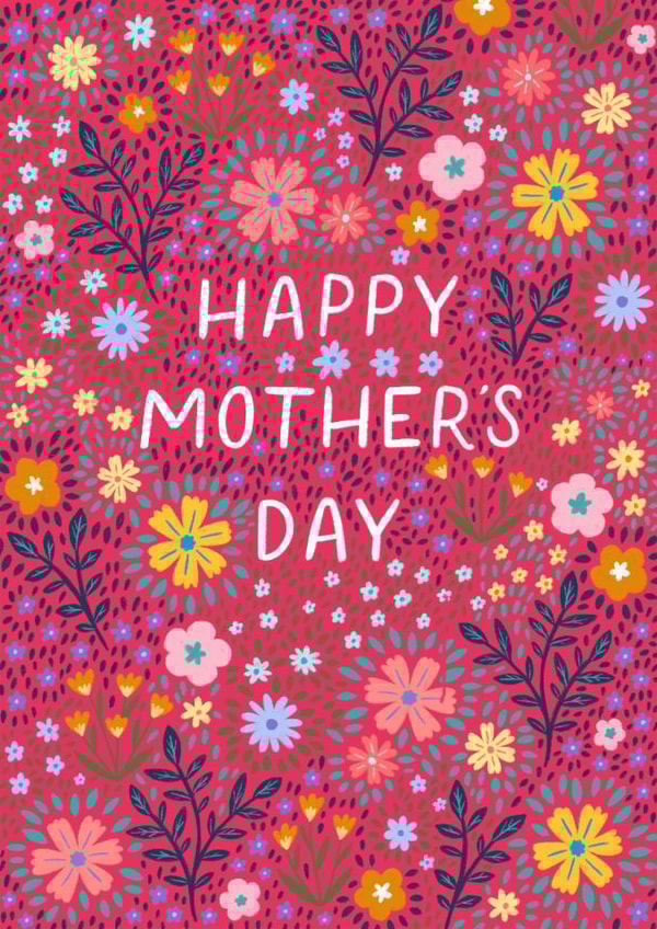 Pretty Mother's Day Card - Flowers - Floral created by Pear Tree Press