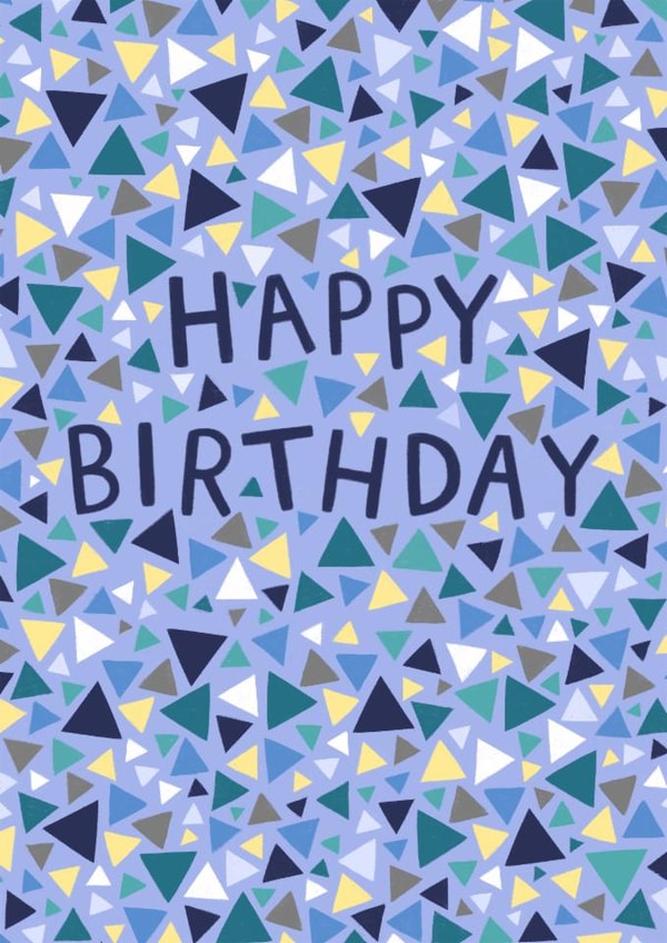 Classic Birthday Card - Geometric Pattern created by Pear Tree Press