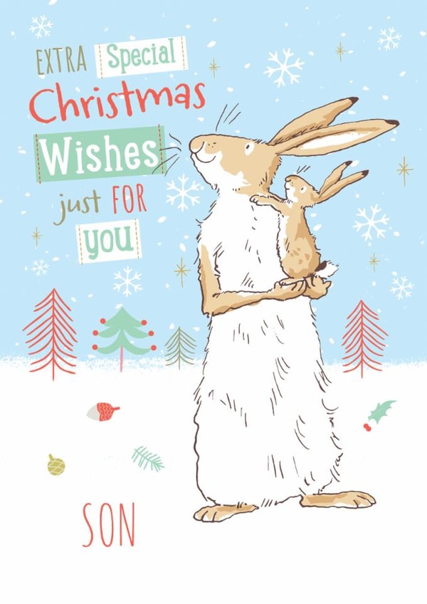 Guess How Much I Love You Christmas Card For Son created by Danilo