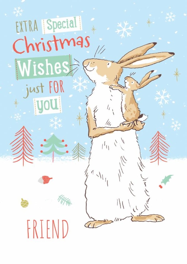 Guess How Much I Love You Christmas Card For Friend created by Danilo