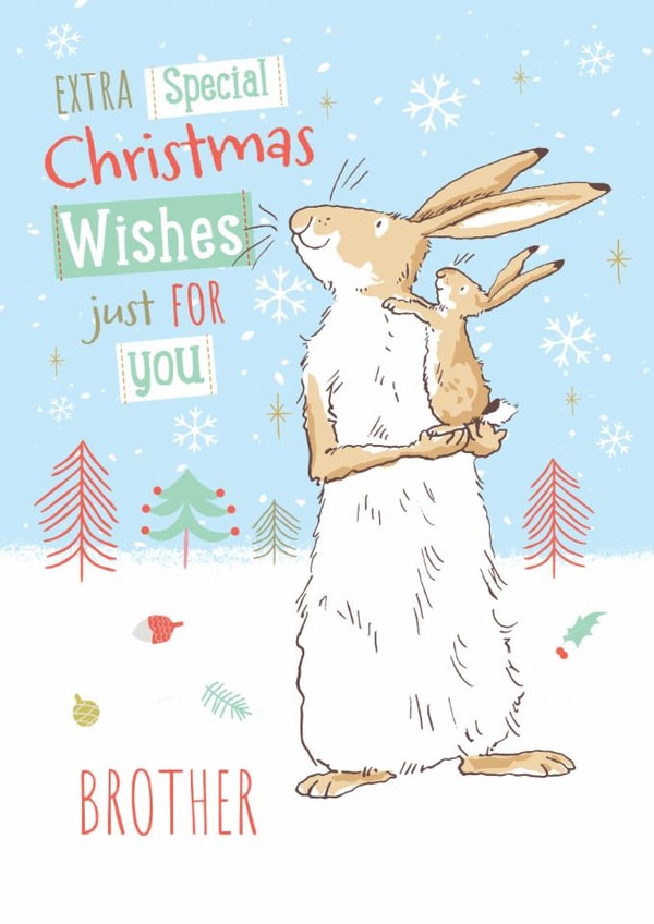 Guess How Much I Love You Christmas Card For Brother created by Danilo