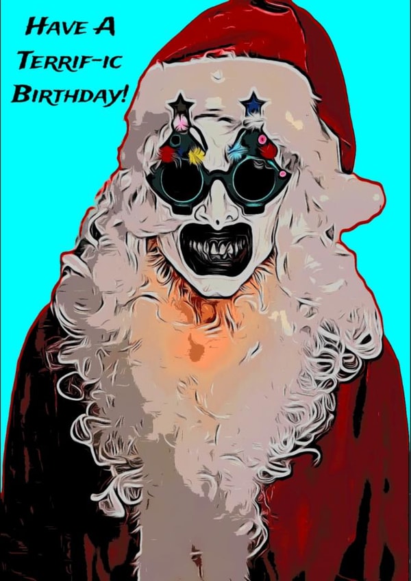 Terrifier - Art The Clown Birthday Card created by M@ebryCards