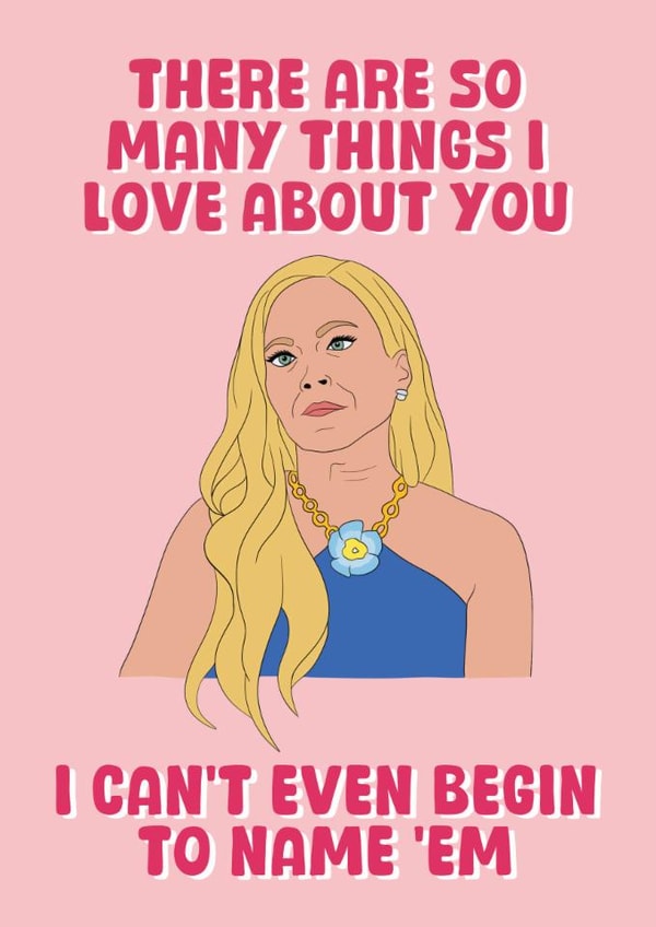 Funny Birthday Card - Real Housewives Of Beverly Hills - Sutton Stracke created by Stuck Shop Gifts