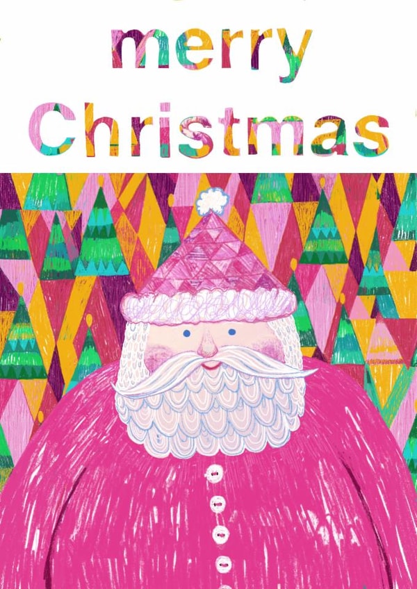A cute folksy Father Christmas created by YouBloom