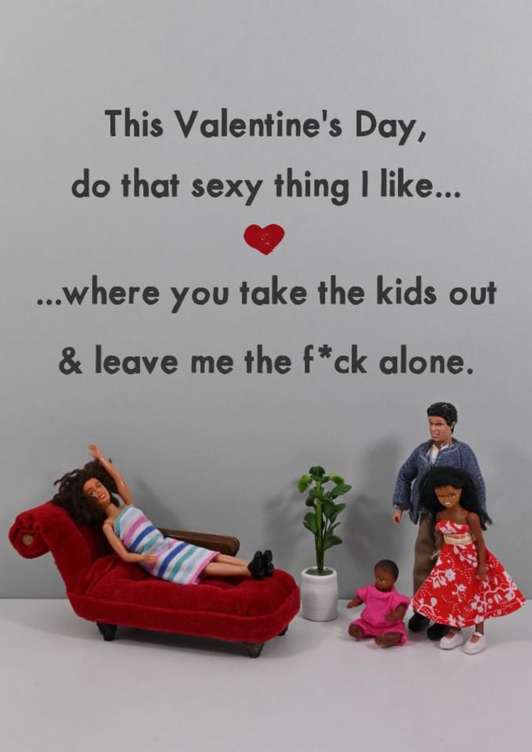 Funny Valentine's Day Card - Leave Me Alone created by Bold & Bright Cards