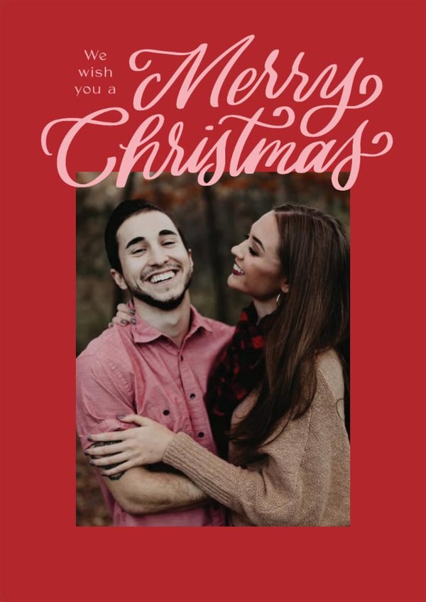 Classic Christmas Card - We Wish You A Merry Christmas created by Alicia Schultz