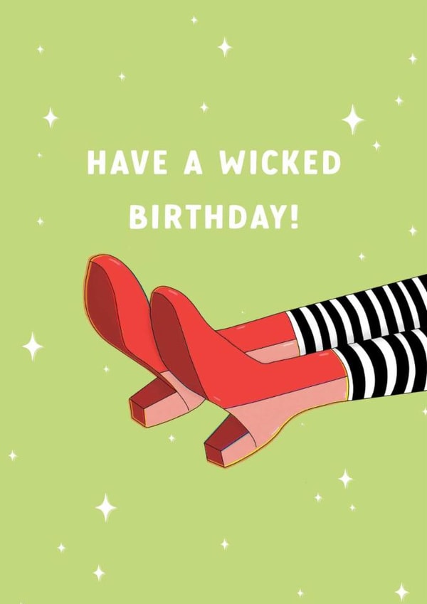 Cute Wicked birthday card for bestie, sister, or Mum! Have a Wicked Birthday! created by Ally, With Love