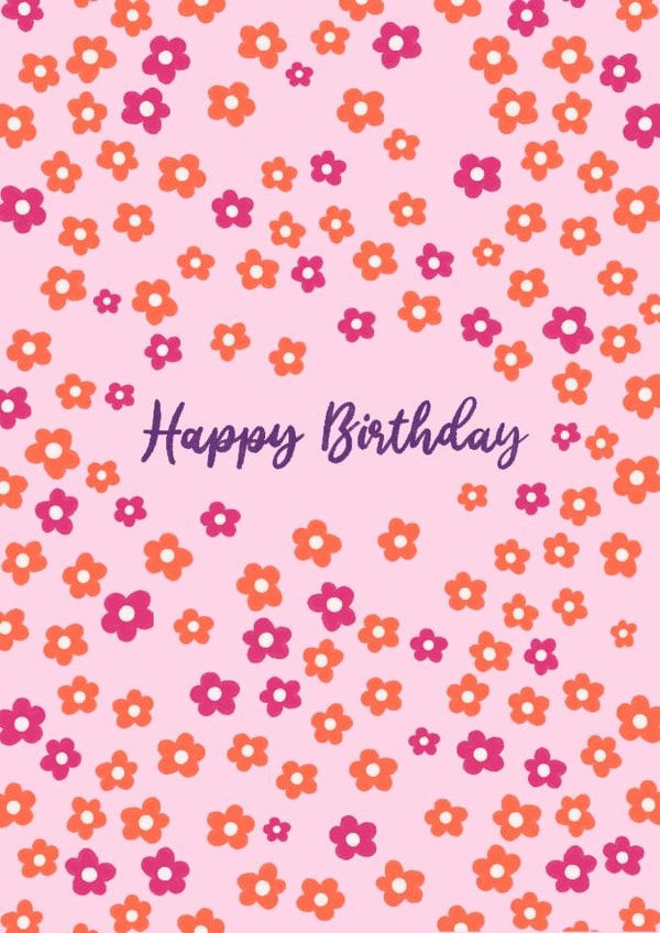 Floral Happy Birthday Card created by Phoebe Hope Designs