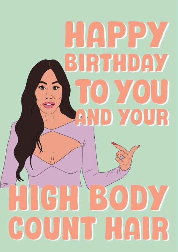 Funny Birthday Card - Angie - Real Housewives Og Salt Lake City created by Stuck Shop Gifts
