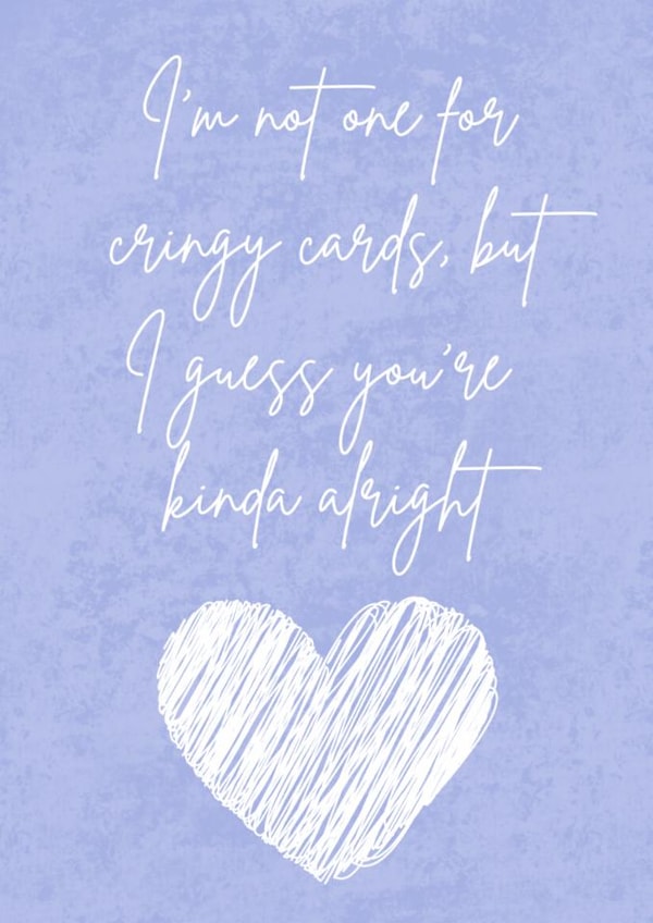 A not so cringy card for your not so cringy significant other created by Aimee Jane