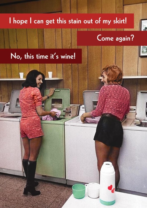 Naughty Valentine's Card - Stain Out Of My Skirt - Wine created by Quitting Hollywood