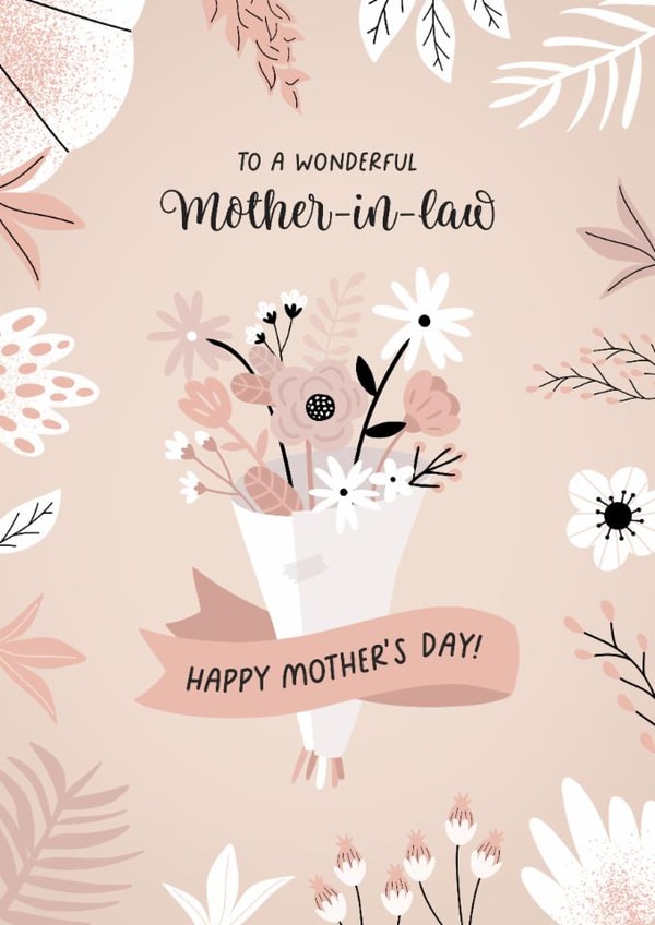 Classic Mother's Day Card - Wonderful Mother In Law created by Evie Garnett Designs