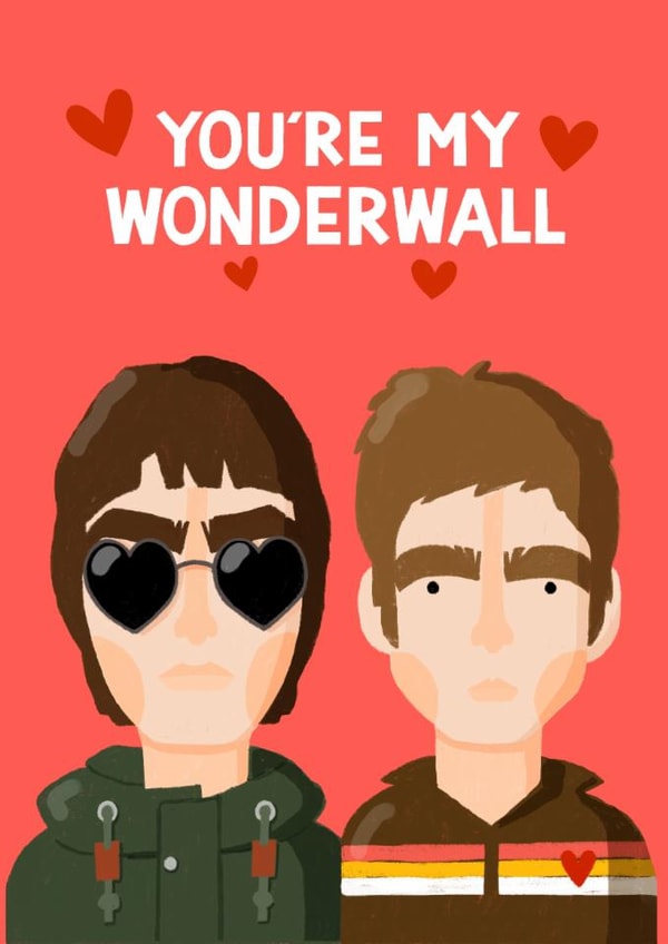 Cute Valentine's Day Card - Oasis - My Wonderwall created by Nicola Watson