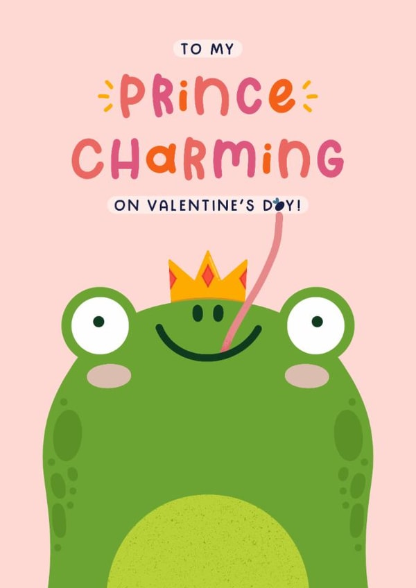 Cute Valentine's Day Card - For Him - Prince Charming created by Joanne Hawker
