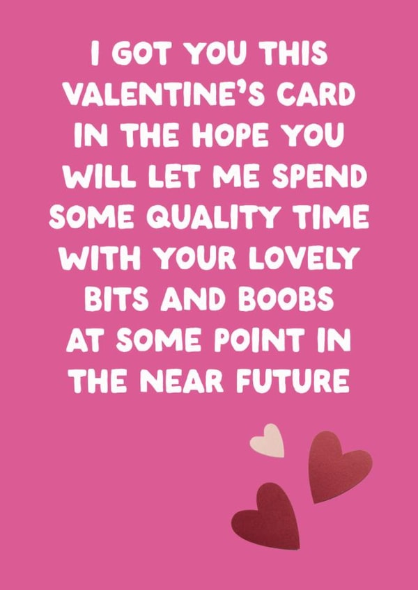 Funny Valentine's Day Card - Quality Time created by The Buddy Fernandez Card Co.