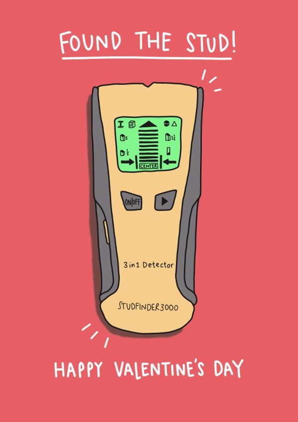Fun Valentine's Day Card - Stud Finder - Found The Stud created by Sarah Harding