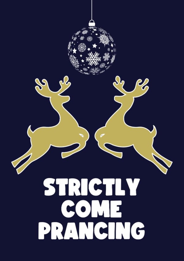 Cute Christmas Card for the Strictly fan in your life created by Card Charisma
