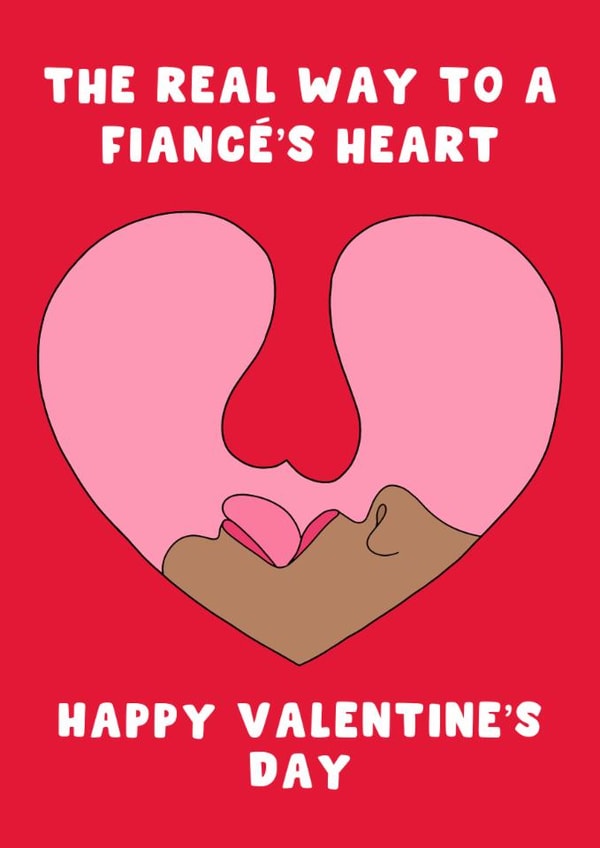 NSFW Valentine's Day Card - Oral Sex created by Pink Peach Cards