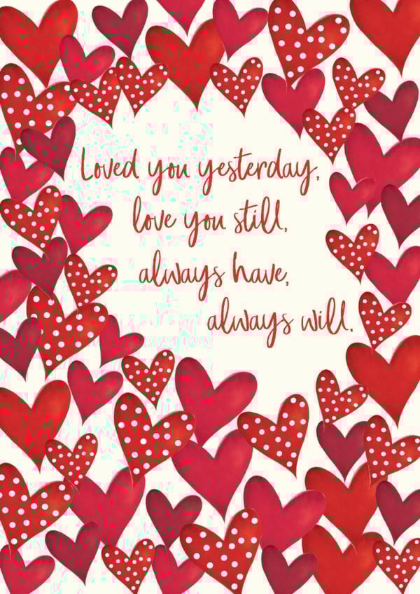 Classic Valentine's Day Card - Love You Still created by The Boy and the Bear