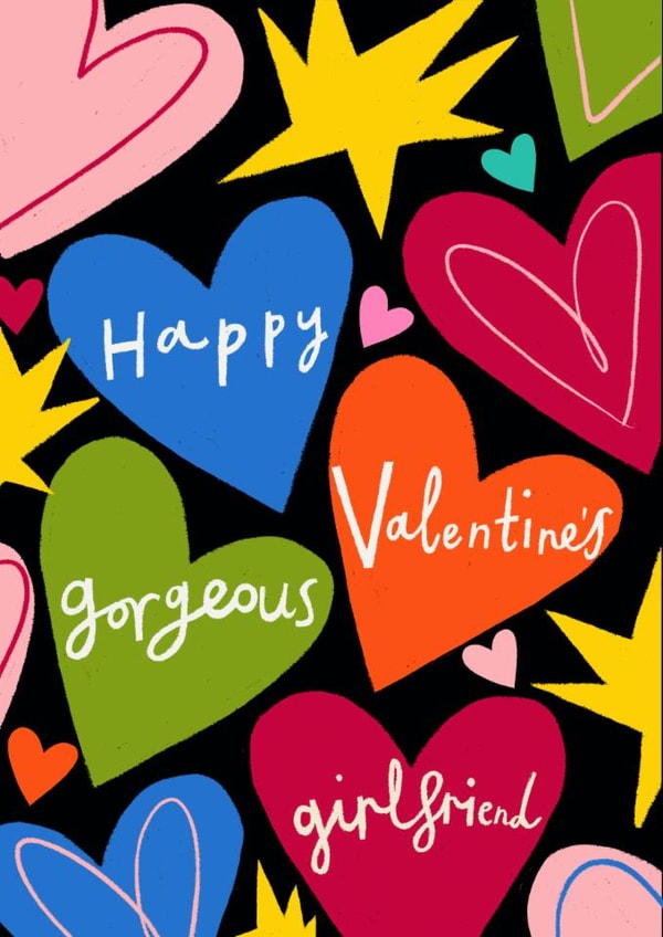 Classic Valentine's Day Card - Gorgeous Girlfriend created by @AimeeStevens.Design