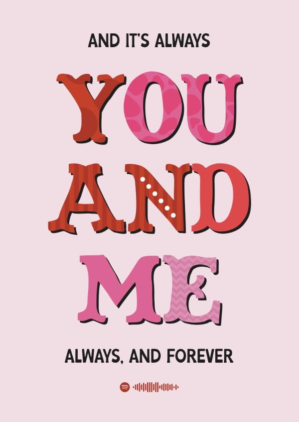 Fun Valentine's Day Card - The Wannadies - You And Me created by Choo Choo