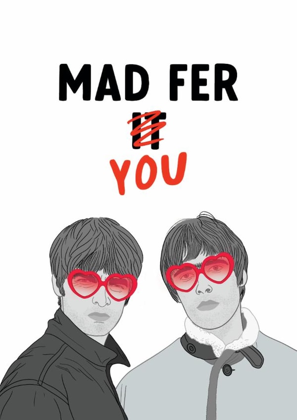 Fun Valentine's Day Card - Mad Fer You - Oasis created by The Cake Thief