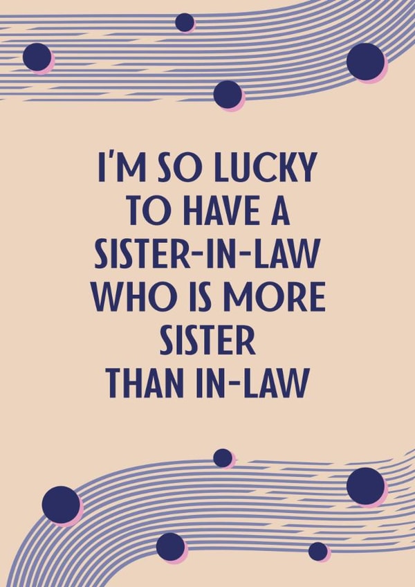 Heartfelt Birthday Card - For Sister-In-Law - Classic Design created by SixElevenCreations