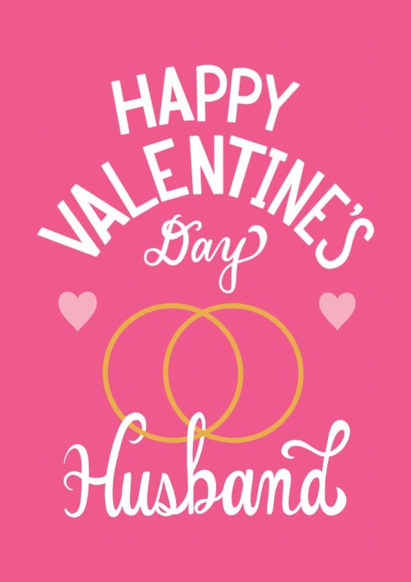 Classic Valentine's Day Card - Husband - Wedding Rings created by Angelicabydesign