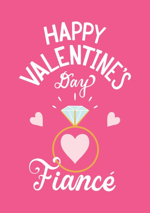 Classic Valentine's Day Card - Fiancé - Engagement Ring created by Angelicabydesign