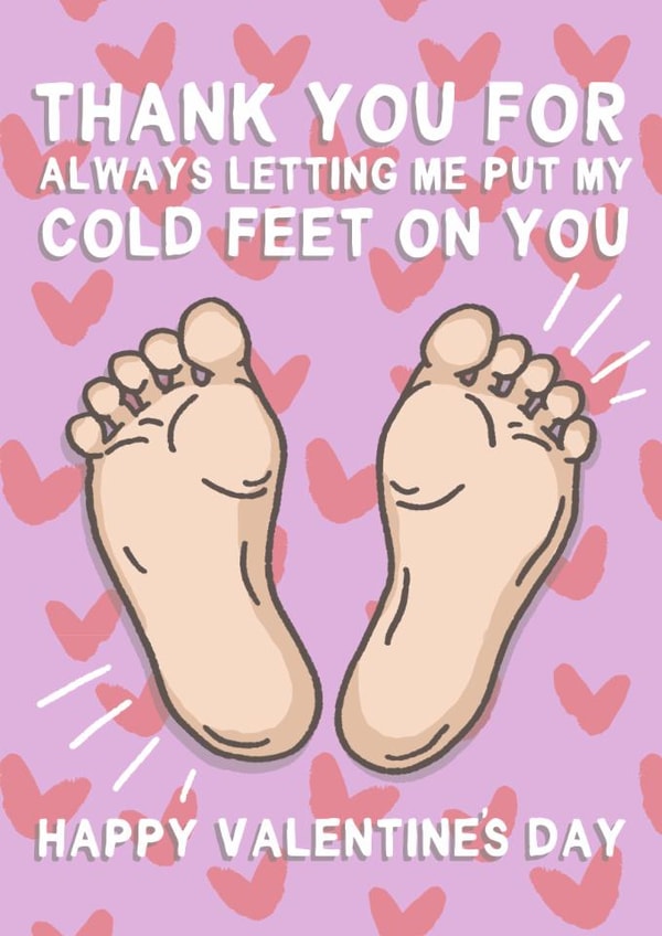 Cute Valentine's Day Card - Cold Feet - Warmer created by Sarah Harding