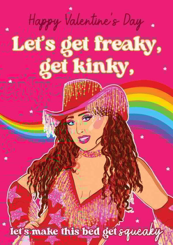 Naughty Valentine's Day Card - Chappell Roan - Let's get Freaky created by Foggish