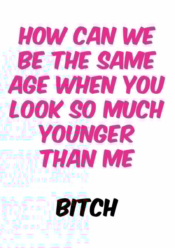 Funny and rude Birthday Card created by Steve Brown