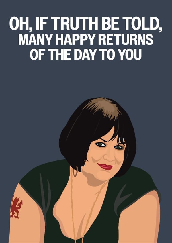 Funny Birthday Card - Nessa - Oh, If Truth Be Told created by Hello Sausage