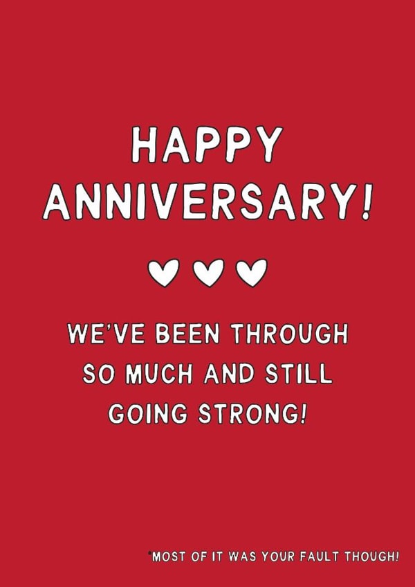 Funny Anniversary Card - Still Going Strong created by Gem Draws Stuff