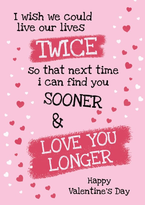 Heartfelt Valentine's Day Card - Love You Longer - For Her created by @Cupsie's Creations