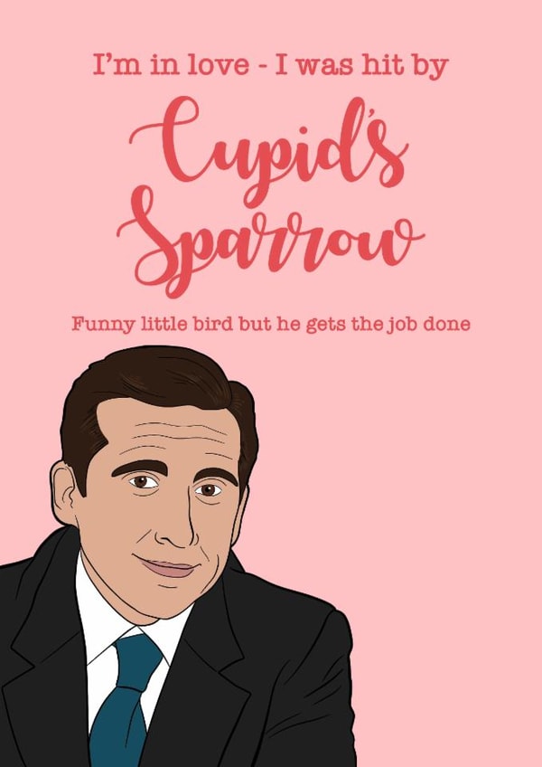 Fun Valentine's Day Card - Michael Scott - The Office created by Pickle Muffin Prints