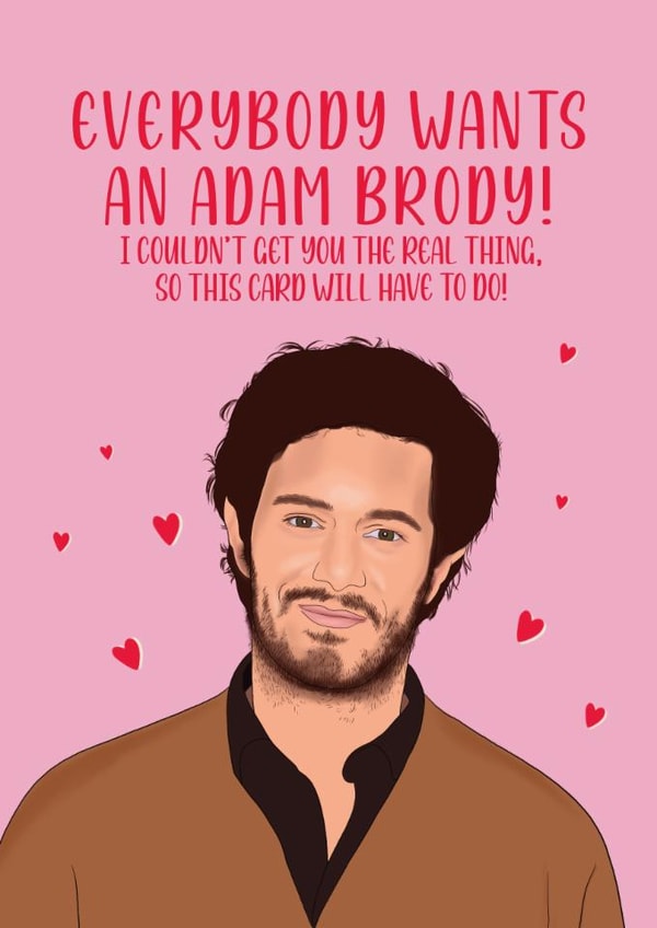 Fun Valentine's Day Card - Adam Brody - Hearts created by Alexa Makes Cards
