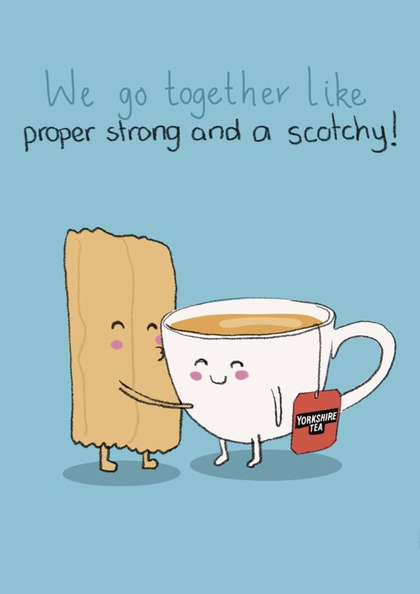 Valentine’s Day card for your sweet-tea! Wife, Girlfriend, Partner. created by Bianca Crew Designs