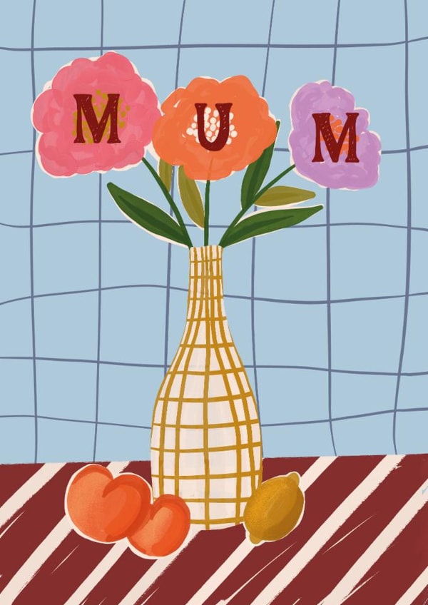 Pretty Mother's Day Card - Floral Vase created by Jessie Maeve Studio