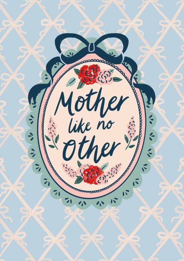 Pretty Mother's Day Card - Mother Like No Other created by Jessie Maeve Studio
