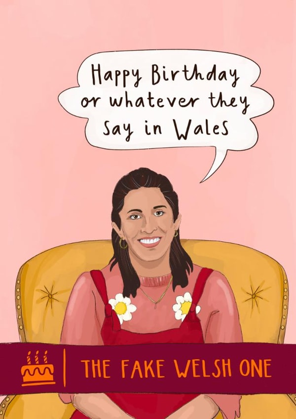 Funny Birthday Card - The Traitors Charlotte - Fake Welsh Accent created by Running with Scissors