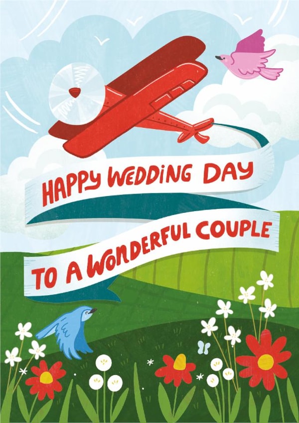 Cute Wedding Card - Wonderful Couple created by Ricicle Cards
