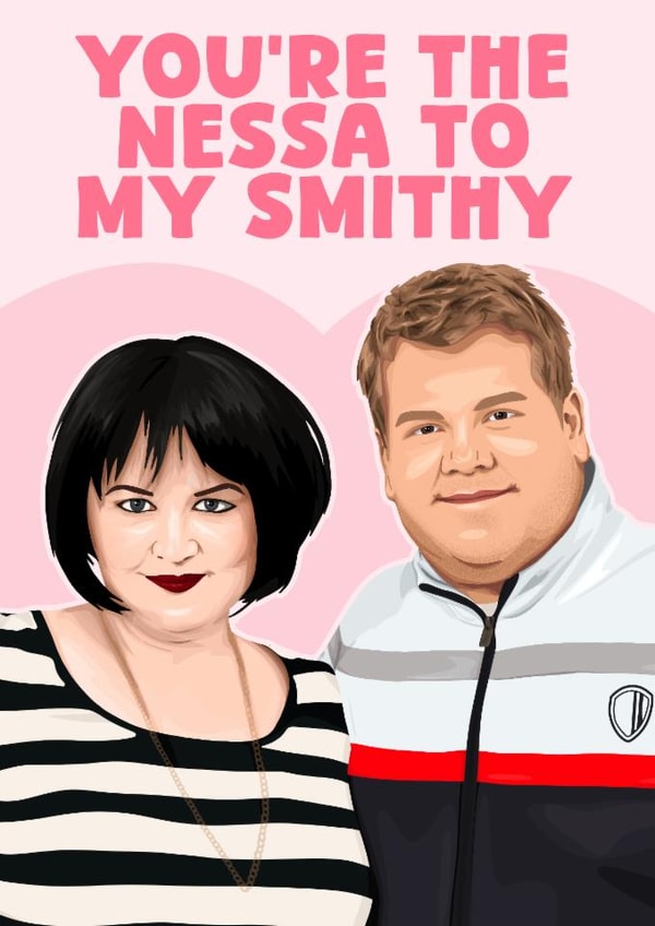 Cute Valentine's Day Card - Nessa To My Smithy created by Pink + Pip