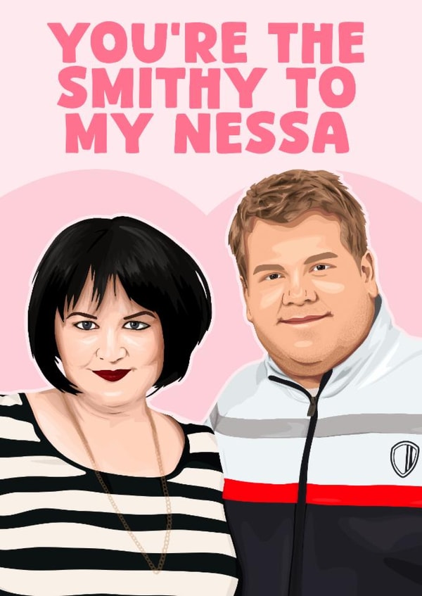 Cute Valentine's Day Card - Smithy To My Nessa created by Pink + Pip