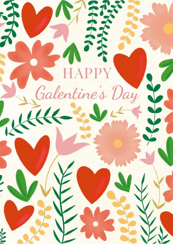 Happy Galentine's Day - For a great friend - BFF - Best Friend - Gal Pal created by Rainee Collections