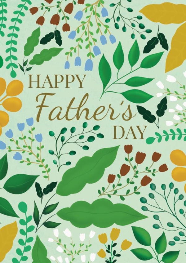Pretty Father's Day Card - Flowers And Foliage created by Rainee Collections