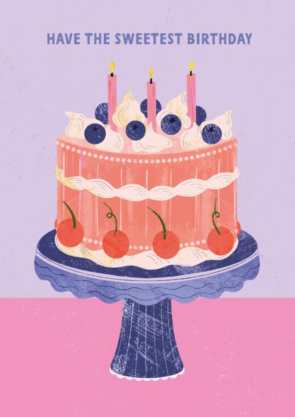 Pretty Birthday Card - Fruit Cake created by Melissa Donne