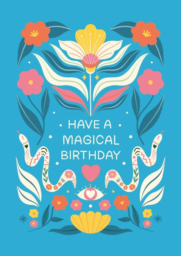 Pretty Birthday Card - Magical created by Melissa Donne