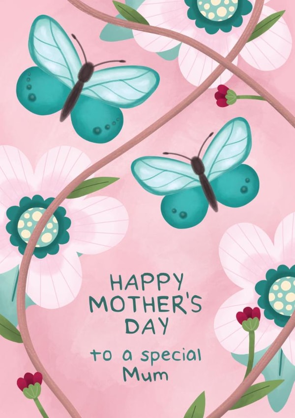 Pretty Mother's Day Card - Special Mum created by Bev O'Connor || @oconnordesign