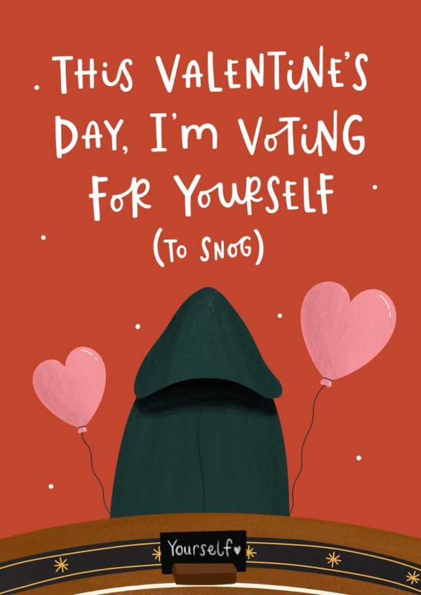 Funny Valentine's Day Card - The Traitors - Voting To Snog You created by Abbie Imagine